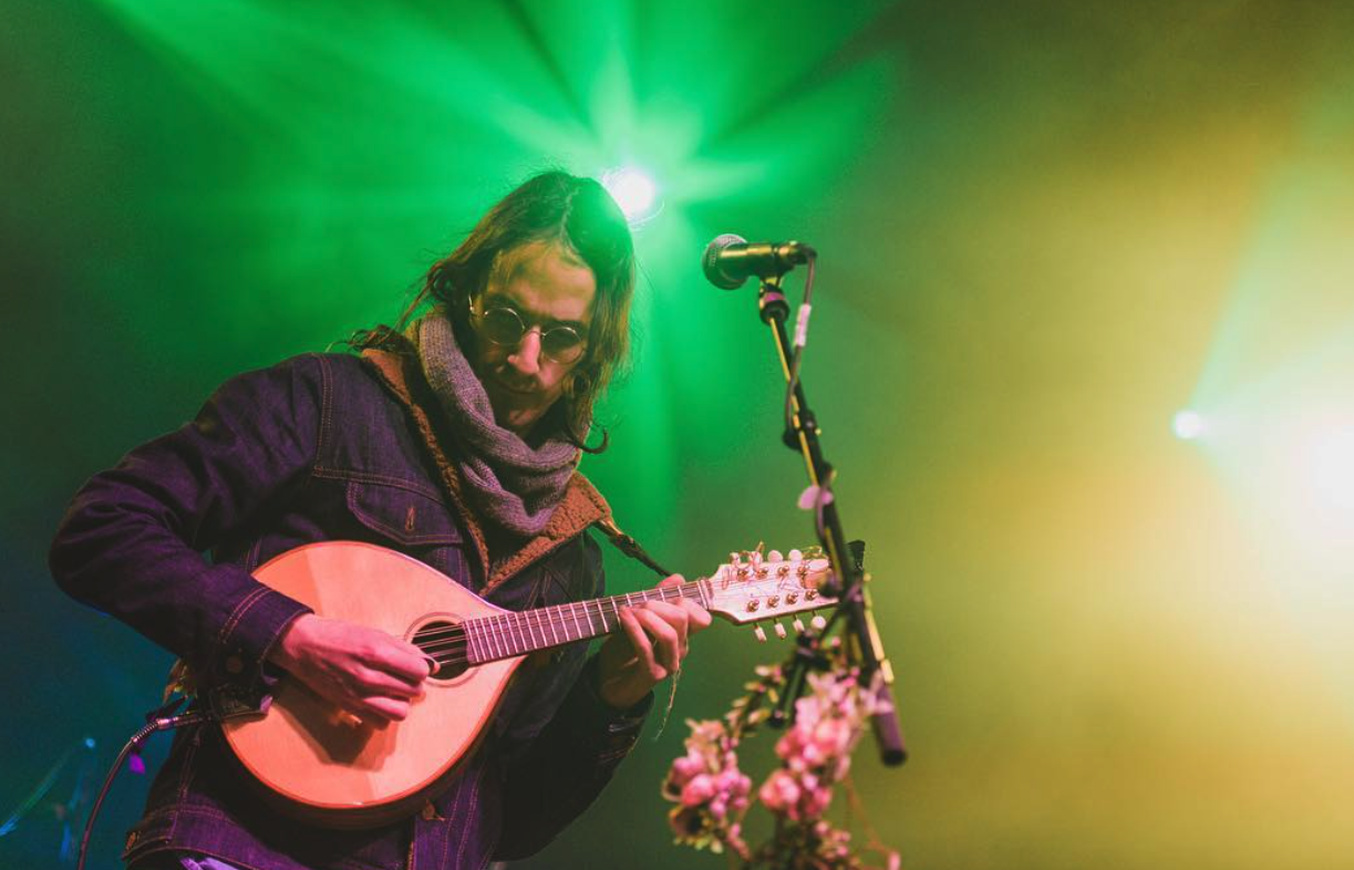 Acoustic performance at Lavery's with Myles & Joe, showcasing live music and vibrant stage lighting.